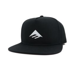 EMERICA CAP エメリカ キャップ CLASSIC SNAPBACK BLACK/WHITE スケートボード スケボー 