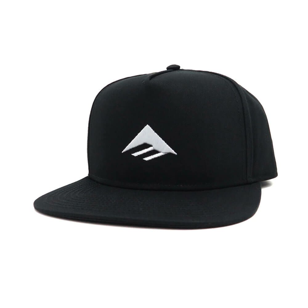 EMERICA CAP エメリカ キャップ CLASSIC SNAPBACK BLACK/WHITE スケートボード スケボー 