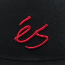 ES CAP エス キャップ SCRIPT SNAPBACK BLACK スケートボード スケボー 4