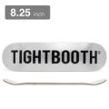 TIGHTBOOTH（TBPR）DECK タイトブース デッキ TEAM LOGO SILVER 8.25 スケートボード スケボー