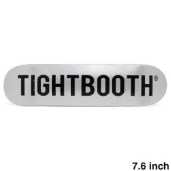 TIGHTBOOTH（TBPR）DECK タイトブース デッキ TEAM LOGO SILVER 7.6 スケートボード スケボー