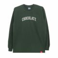 CHOCOLATE LONG SLEEVE チョコレート ロングスリーブTシャツ LEAGUE FOREST GREEN スケートボード スケボー 