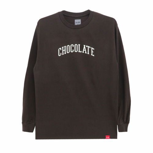  CHOCOLATE LONG SLEEVE チョコレート ロングスリーブTシャツ LEAGUE BROWN スケートボード スケボー 