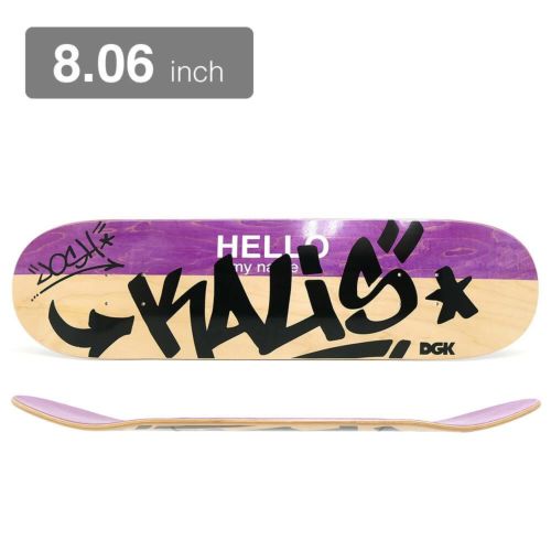 DGK DECK ディージーケー デッキ JOSH KALIS HELLO MY NAME IS 8.06 スケートボード スケボー