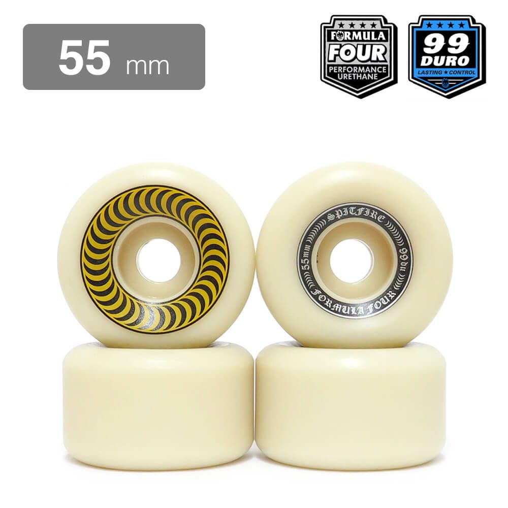 SPITFIRE WHEEL スピットファイヤー ウィール FORMULA FOUR (F4) OG CLASSIC 99D YELLOW 55mm スケートボード スケボー