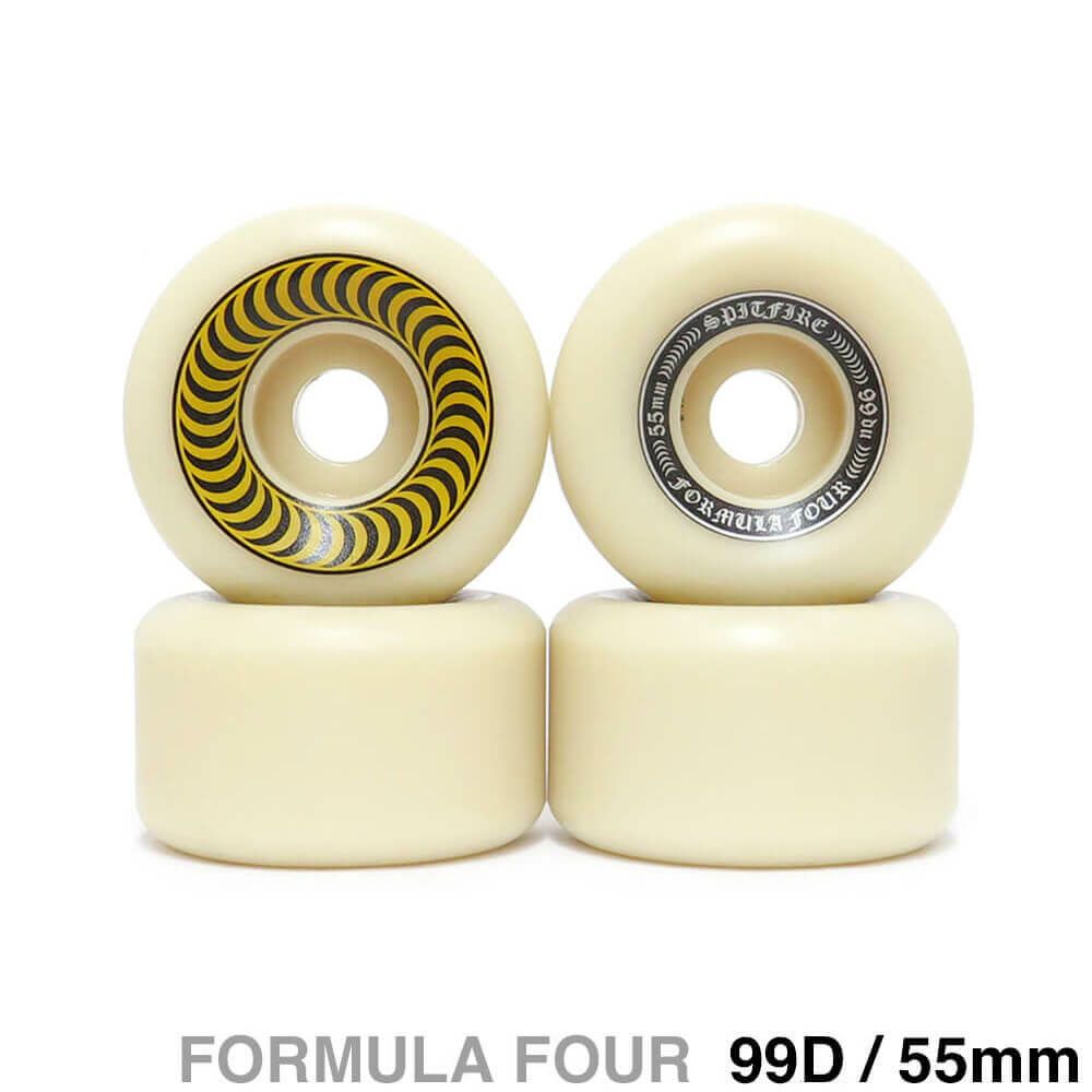 SPITFIRE WHEEL スピットファイヤー ウィール FORMULA FOUR (F4) OG CLASSIC 99D YELLOW 55mm スケートボード スケボー