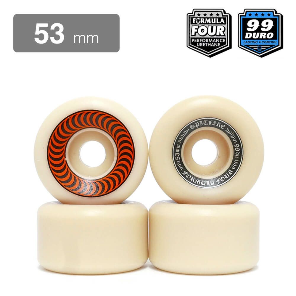 SPITFIRE WHEEL スピットファイヤー ウィール FORMULA FOUR (F4) OG CLASSIC 99D ORANGE 53mm スケートボード スケボー