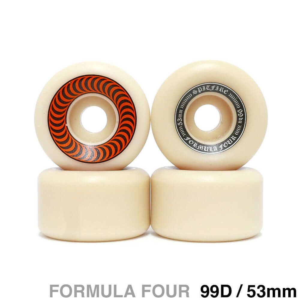 SPITFIRE WHEEL スピットファイヤー ウィール FORMULA FOUR (F4) OG CLASSIC 99D ORANGE 53mm スケートボード スケボー