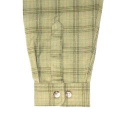 POLAR LONG SLEEVE ポーラー 長袖シャツ MITCHELL FLANNEL LS SHIRTS GREEN/BEIGE スケートボード スケボー 3