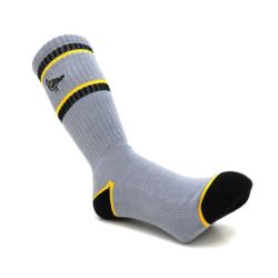 ANTIHERO SOCKS アンチヒーロー ソックス 靴下 BASIC PIGEON EMB GREY/BLACK/YELLOW スケートボード スケボー 