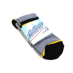 ANTIHERO SOCKS アンチヒーロー ソックス 靴下 BASIC PIGEON EMB GREY/BLACK/YELLOW スケートボード スケボー 5