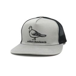 ANTIHERO MESHCAP アンチヒーロー メッシュキャップ BASIC PIGEON SNAPBACK SILVER/BLACK スケートボード スケボー 