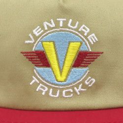  VENTURE CAP ベンチャー キャップ WINGS SNAPBACK TAN/RED スケートボード スケボー 4