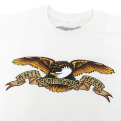 ANTIHERO T-SHIRT アンチヒーロー Tシャツ EAGLE WHITE/BLACK スケートボード スケボー 1