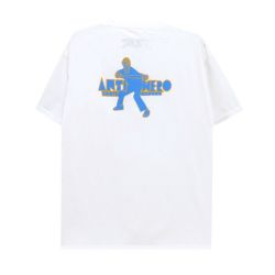 ANTIHERO T-SHIRT アンチヒーロー Tシャツ SLING SHOT 2 POCKET WHITE/BLUE スケートボード スケボー 