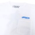 ANTIHERO T-SHIRT アンチヒーロー Tシャツ SLING SHOT 2 POCKET WHITE/BLUE スケートボード スケボー 2