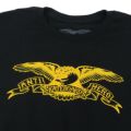 ANTIHERO LONG SLEEVE アンチヒーロー ロングスリーブTシャツ BASIC EAGLE BLACK/GOLD スケートボード スケボー 1