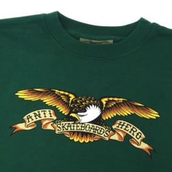 ANTIHERO CREW SWEAT アンチヒーロー トレーナー EAGLE DARK GREEN/BLACK スケートボード スケボー 1