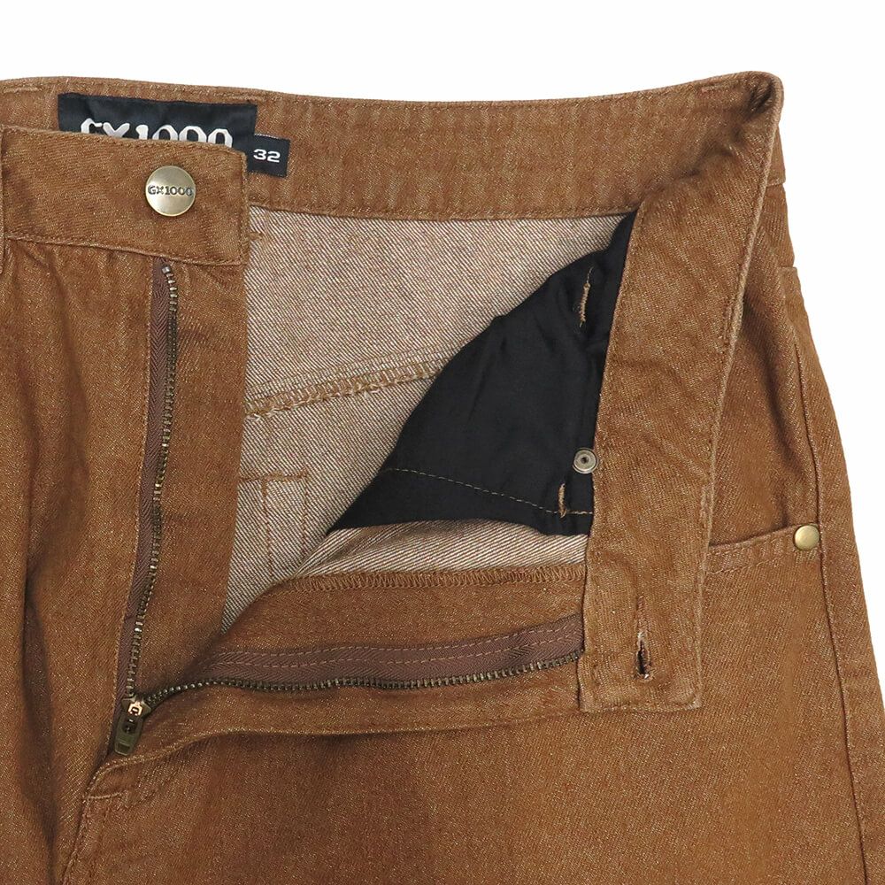 GX1000 JEANS ジーエックス1000 パンツ ジーンズ BAGGY PANT BROWN スケートボード スケボー 3