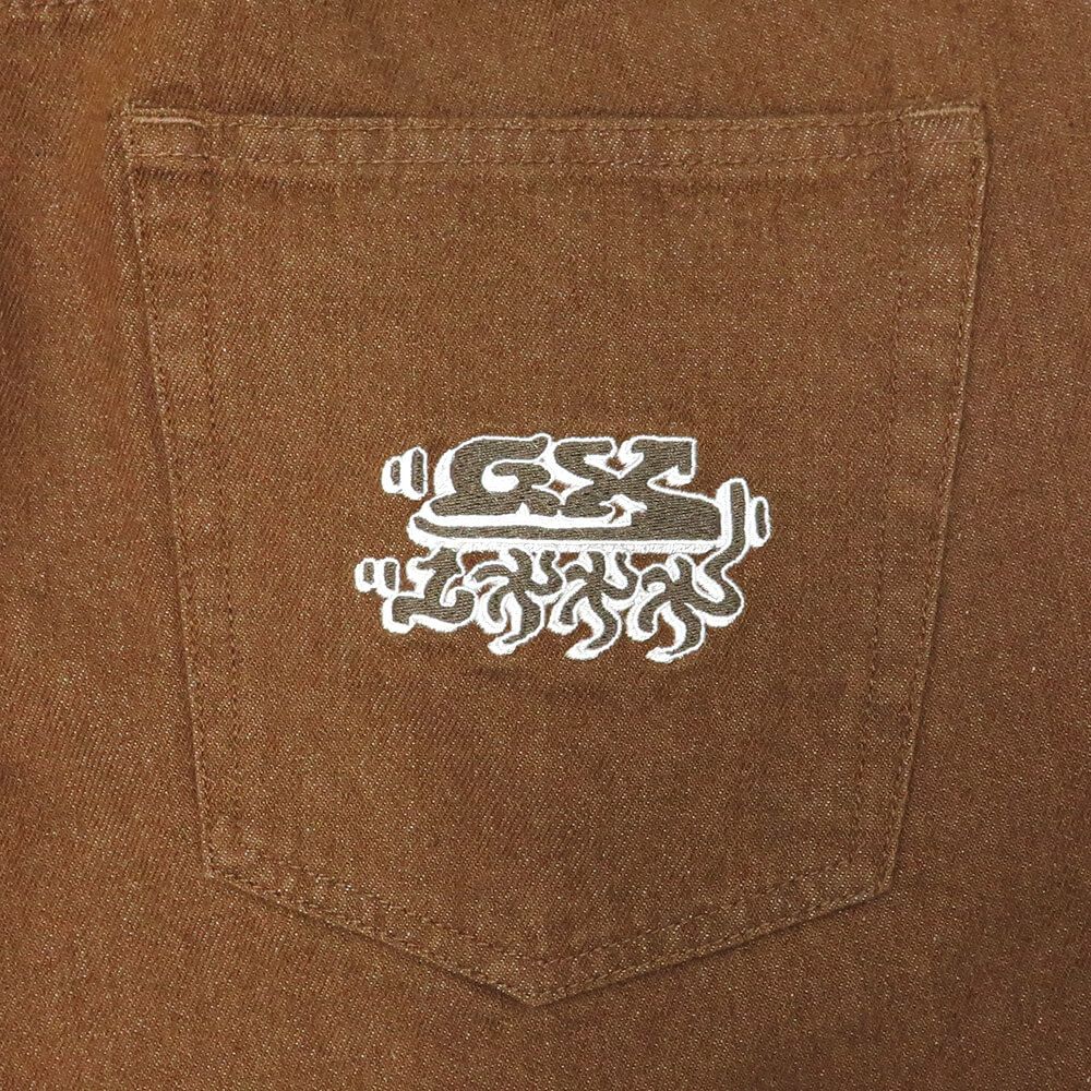 GX1000 JEANS ジーエックス1000 パンツ ジーンズ BAGGY PANT BROWN スケートボード スケボー 7