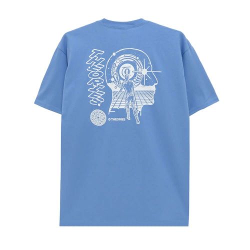 THEORIES T-SHIRT セオリーズ Tシャツ GRIDWALKER 2 SKY BLUE スケートボード スケボー 