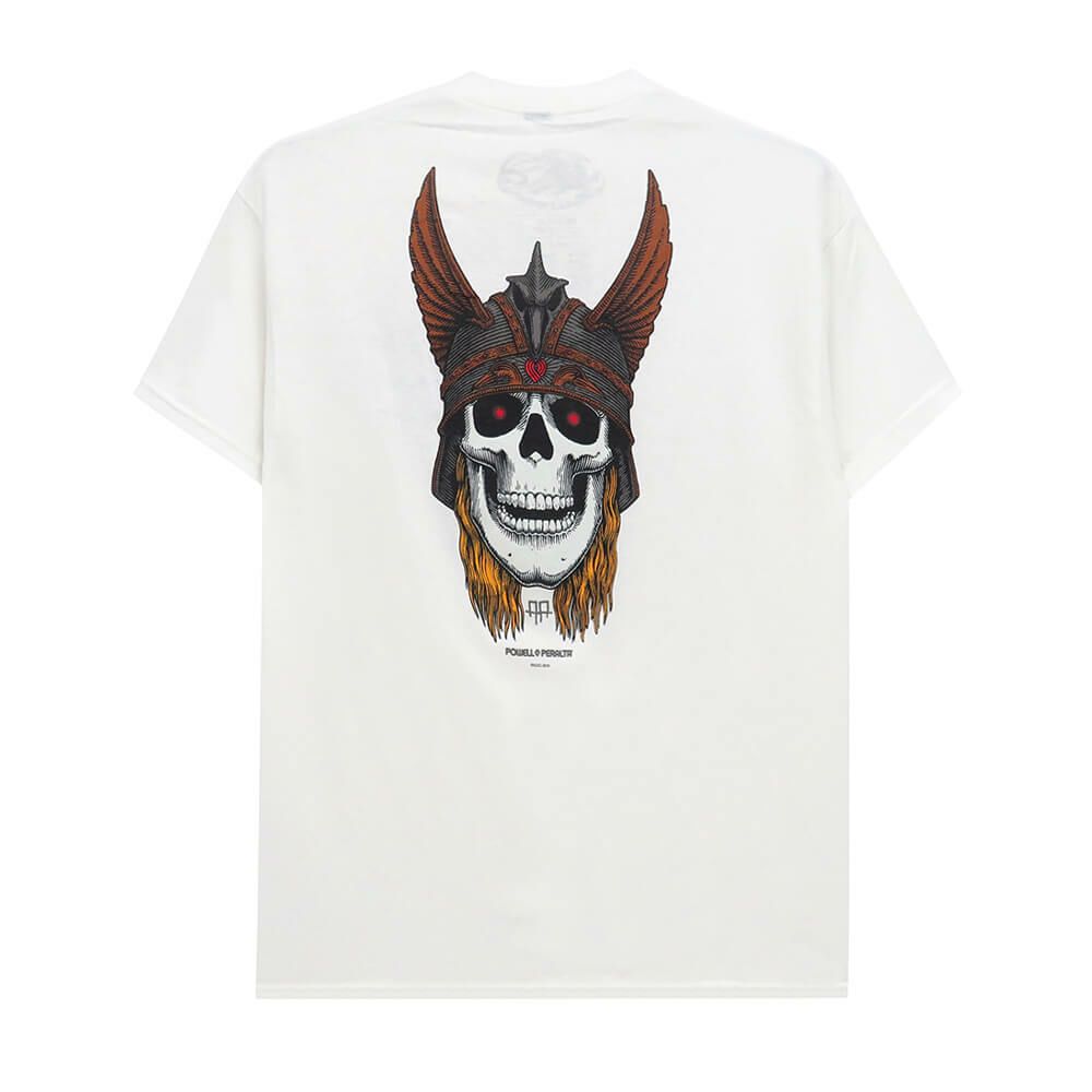 POWELL PERALTA T-SHIRT パウエルペラルタ Tシャツ ANDY ANDERSON SKULL WHITE スケートボード スケボー 