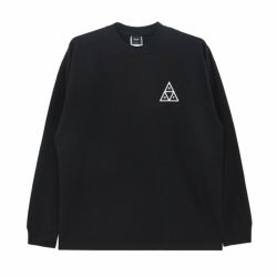 HUF LONG SLEEVE ハフ ロングスリーブTシャツ HUF SET TT BLACK スケートボード スケボー 1