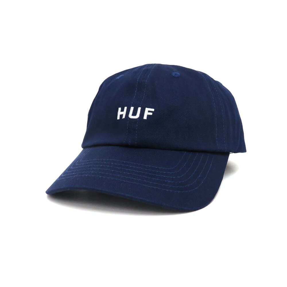 HUF CAP ハフ キャップ HUF SET OG CV 6 PANEL NAVY スケートボード スケボー 