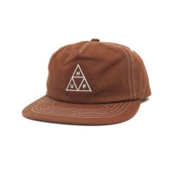 HUF CAP ハフ キャップ HUF SET TT SNAPBACK LIGHT BROWN/WHITE スケートボード スケボー 