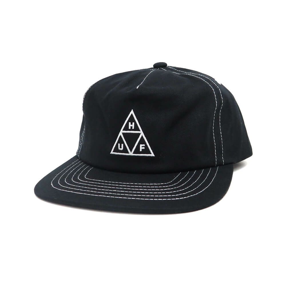 HUF CAP ハフ キャップ HUF SET TT SNAPBACK BLACK/WHITE スケートボード スケボー 