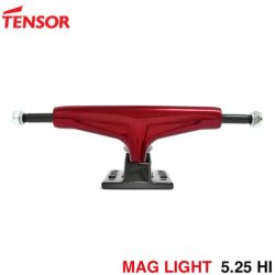 【セール】TENSOR TRUCK テンサー トラック MAG LIGHT GLOSSY 5.25 HI 赤/ガンメタル スケートボード スケボー