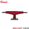 【セール】TENSOR TRUCK テンサー トラック MAG LIGHT GLOSSY 5.25 HI 赤/ガンメタル スケートボード スケボー