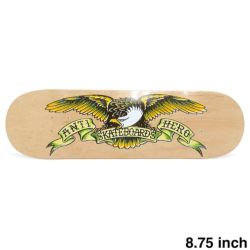 ANTIHERO DECK アンチヒーロー デッキ TEAM MIS-REGISTERED EAGLE 2 NATURAL STAIN 8.75 スケートボード スケボー