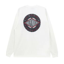  INDEPENDENT LONG SLEEVE インディペンデント ロングスリーブTシャツ MAKO TILE SUMMIT WHITE スケートボード スケボー 