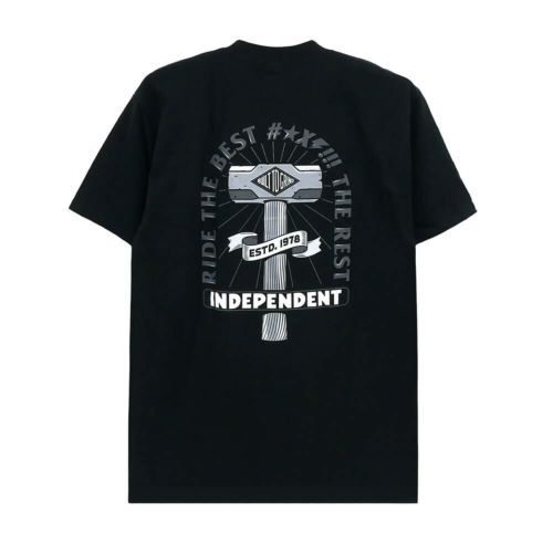  INDEPENDENT T-SHIRT インディペンデント Tシャツ RTB SLEDGE BLACK スケートボード スケボー 
