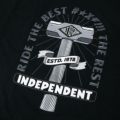  INDEPENDENT T-SHIRT インディペンデント Tシャツ RTB SLEDGE BLACK スケートボード スケボー 3