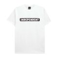  INDEPENDENT T-SHIRT インディペンデント Tシャツ BAR LOGO WHITE スケートボード スケボー 