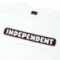  INDEPENDENT T-SHIRT インディペンデント Tシャツ BAR LOGO WHITE スケートボード スケボー 1
