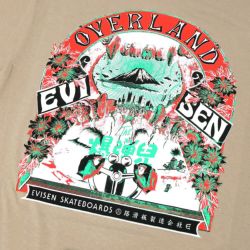 EVISEN T-SHIRT エビセン Tシャツ OVERLAND SAND スケートボード スケボー 1