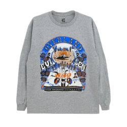 EVISEN LONG SLEEVE エビセン ロングスリーブTシャツ OVERLAND LS HEATHER GREY スケートボード スケボー 