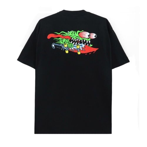  SANTA CRUZ T-SHIRT サンタクルーズ Tシャツ MEEK SLASHER BLACK スケートボード スケボー 