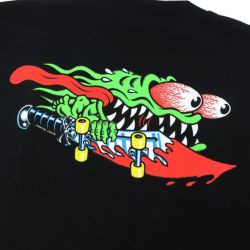  SANTA CRUZ T-SHIRT サンタクルーズ Tシャツ MEEK SLASHER BLACK スケートボード スケボー 3