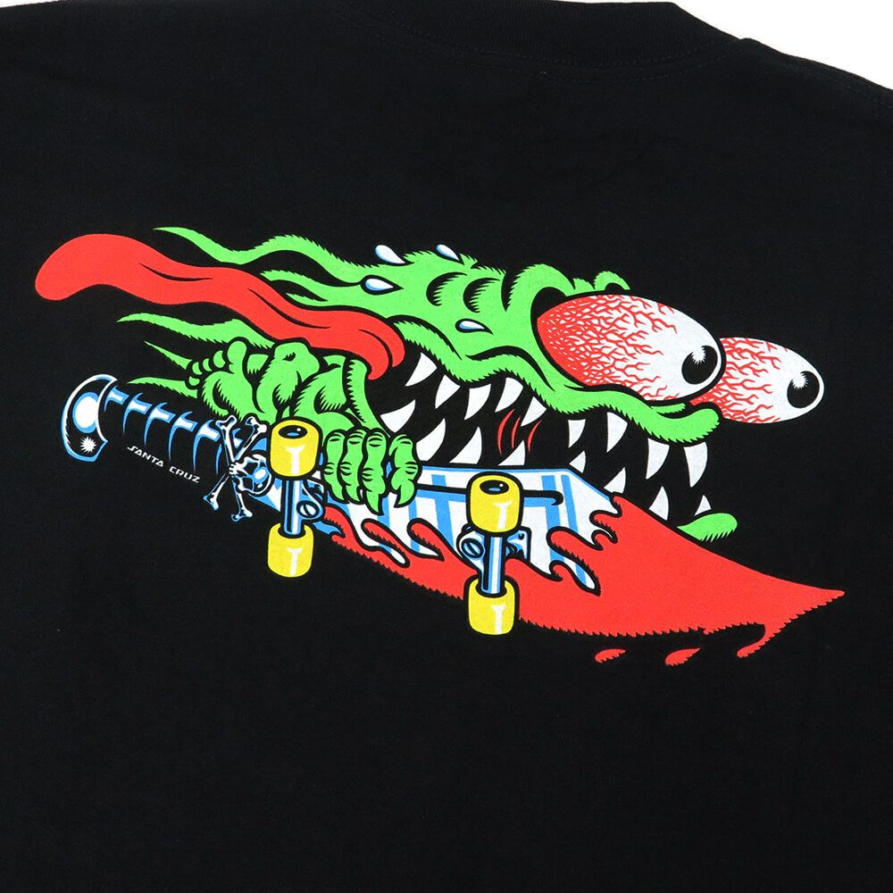  SANTA CRUZ T-SHIRT サンタクルーズ Tシャツ MEEK SLASHER BLACK スケートボード スケボー 3
