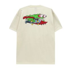 SANTA CRUZ T-SHIRT サンタクルーズ Tシャツ MEEK SLASHER CREAM スケートボード スケボー 