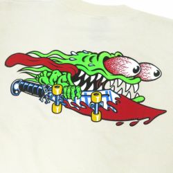 SANTA CRUZ T-SHIRT サンタクルーズ Tシャツ MEEK SLASHER CREAM スケートボード スケボー 3