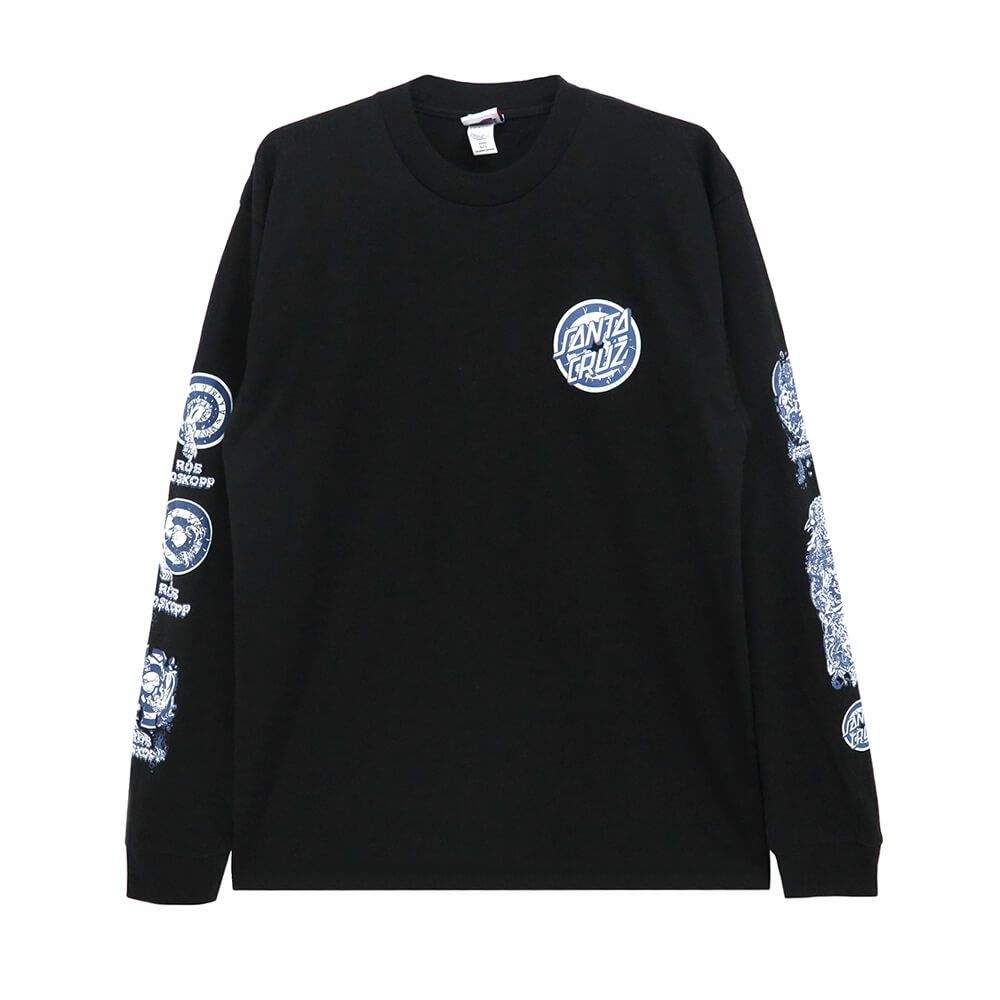 SANTA CRUZ LONG SLEEVE サンタクルーズ ロングスリーブTシャツ ROB REVOLUTION BLACK スケートボード スケボー 