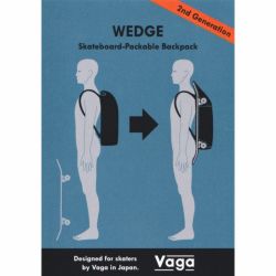 VAGA BACKPACK バガ バックパック リュック WEDGE 2G BLACK スケートボード スケボー 15