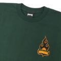 CREATURE T-SHIRT クリーチャー Tシャツ LOGO FLAME FOREST GREEN スケートボード スケボー 1