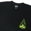 CREATURE T-SHIRT クリーチャー Tシャツ LOGO FLAME BLACK スケートボード スケボー 1