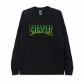 CREATURE LONG SLEEVE クリーチャー ロングスリーブTシャツ LOGO OUTLINE BLACK/GREEN スケートボード スケボー 